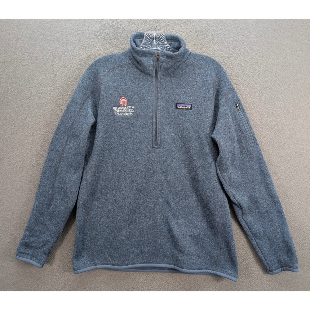 Patagonia 1/4 Zip Fleece Better Sweater Men's Large Blue Mississippi University